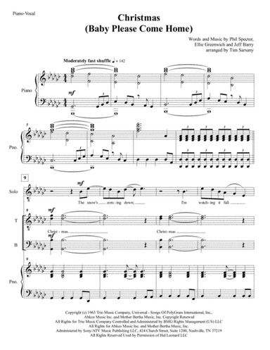 Christmas (Baby Please Come Home) (arr. Tim Sarsany)