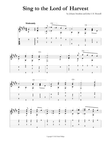 Sing to the Lord of Harvest (arr. Mark Phillips)