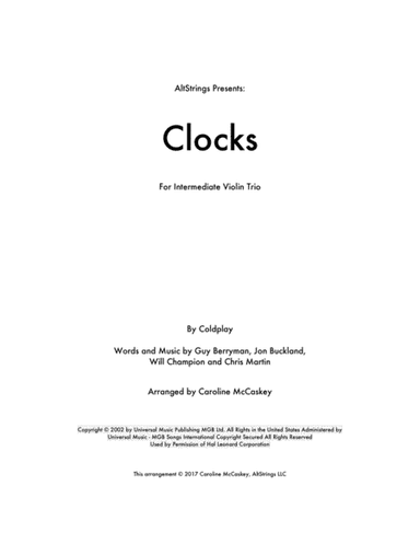Clocks (arr. AltStrings)