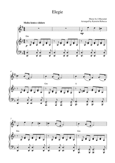 Elegie (arr. Kaiserin Rebecca)