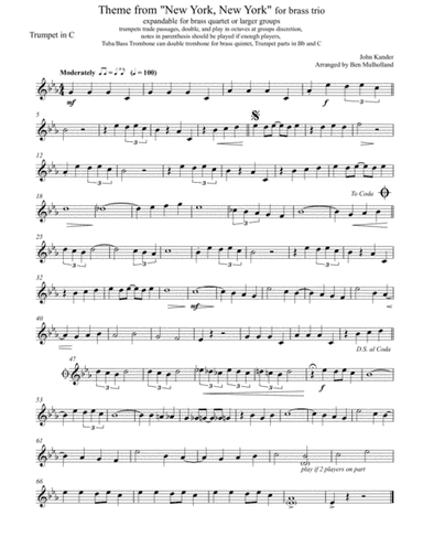 Theme From "New York, New York" (arr. Ben Mulholland)