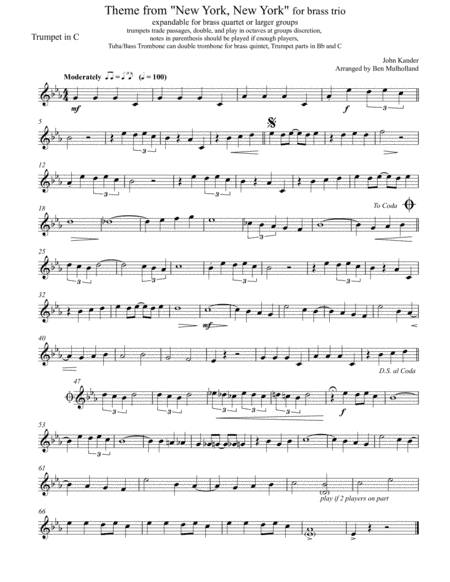Theme From "New York, New York" (arr. Ben Mulholland)