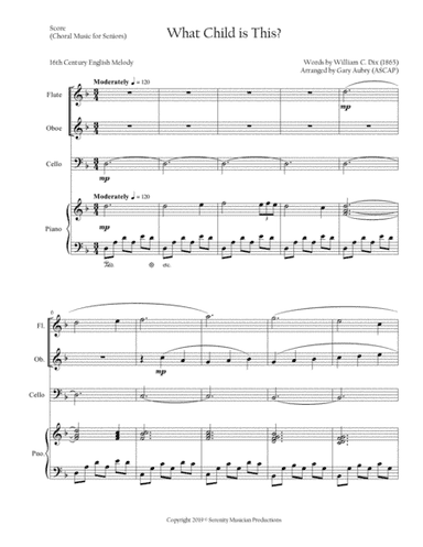 What Child is This? (arr. Serenity Musician Productions)