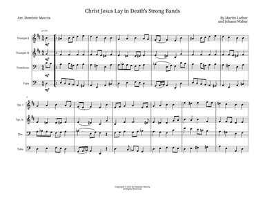 Christ Jesus Lay in Death's Strong Bands (arr. Dominic Meccia)