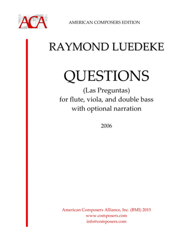[Luedeke] Questions