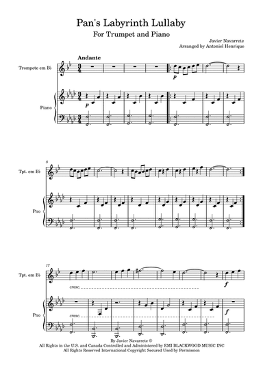 Pan's Labyrinth Lullaby (arr. Antoniel Henrique)