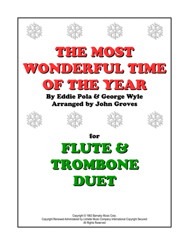 The Most Wonderful Time Of The Year (arr. John Groves)