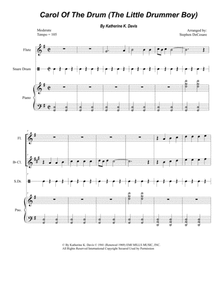 Carol Of The Drum (arr. Stephen DeCesare)