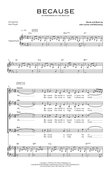 Because (arr. Alex Pringle)