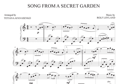 Song From A Secret Garden (korean Version) (arr. Tetiana Afanasenko)