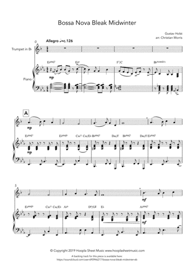 Bossa Nova Bleak Midwinter (arr. Christian Morris)