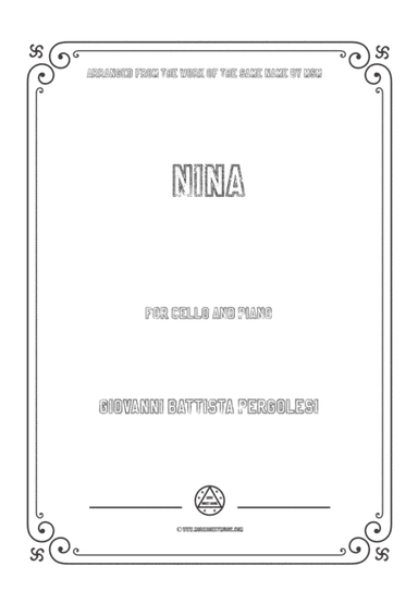 Pergolesi-Nina,for Cello and Piano (arr. MSM)
