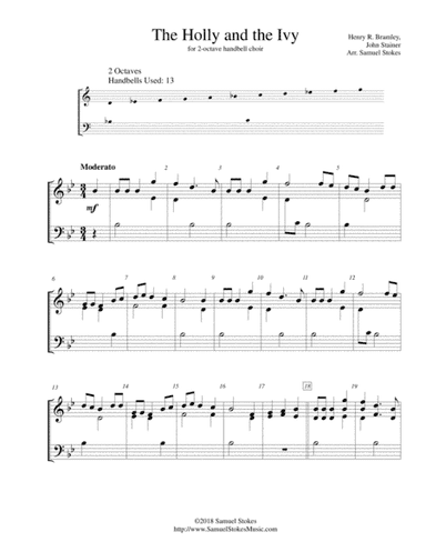 The Holly and the Ivy - for 2-octave handbell choir (arr. Samuel Stokes)