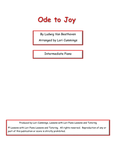 Ode to Joy (arr. Lori Cummings)