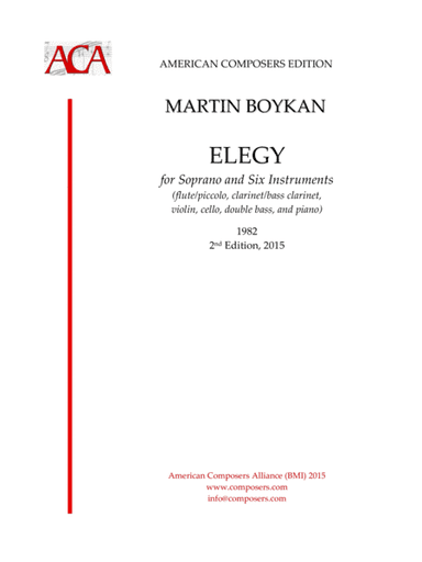 [Boykan] Elegy