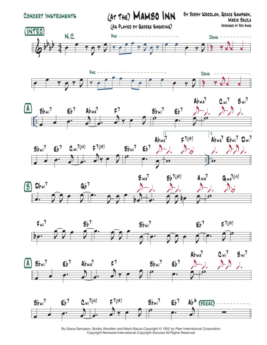 At The Mambo Inn (arr. Rob Ames)