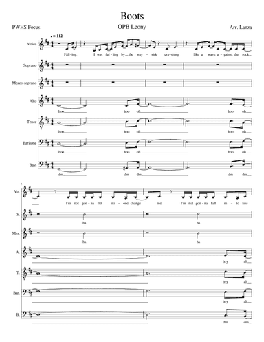 Boots (arr. Stephen Lanza)