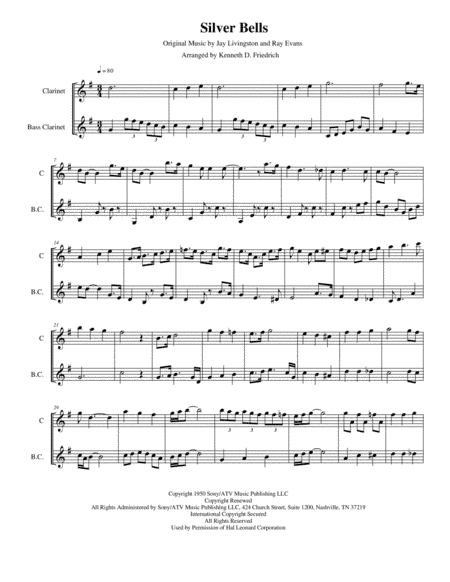 Silver Bells (arr. Kenneth D. Friedrich)