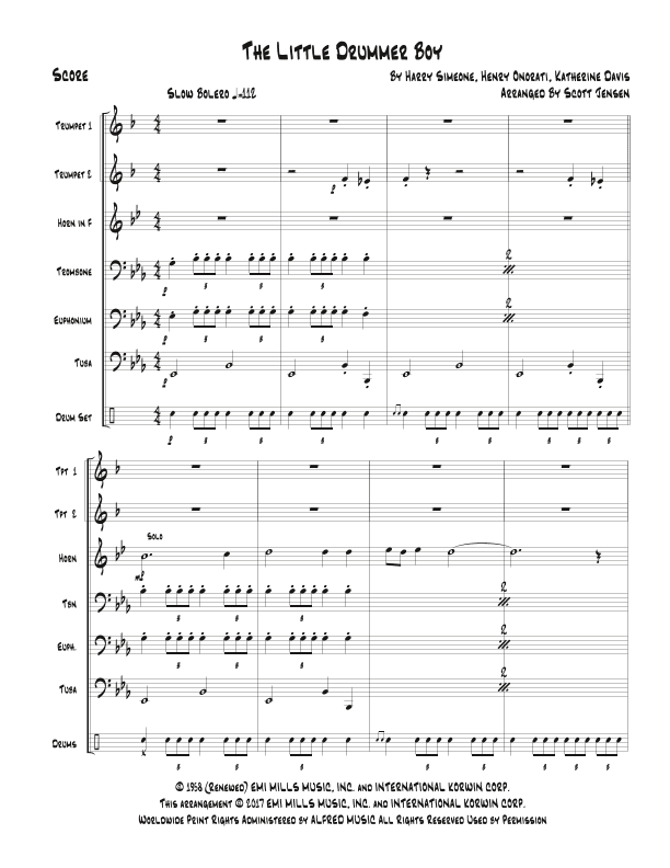 The Little Drummer Boy (arr. Scott Jensen)