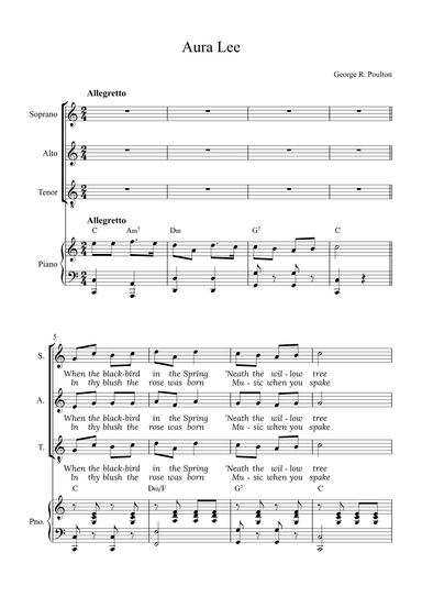Aura Lee (arr. Alex Nunes Rodrigues)
