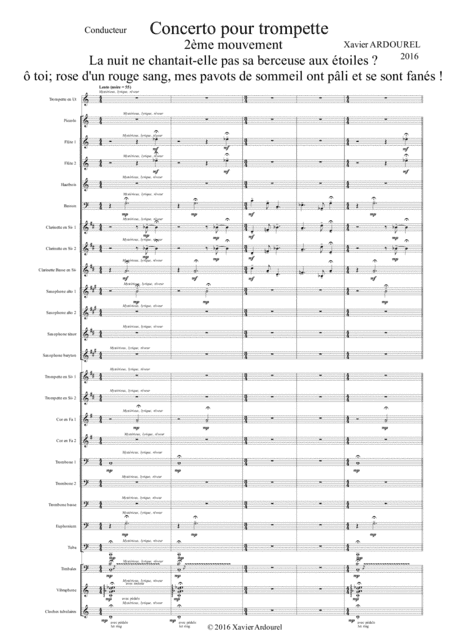 Concerto pour trompette 2ème mvt - Trumpet concerto 2 mvt