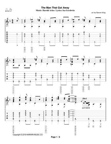 Man That Got Away The (arr. Steven King)