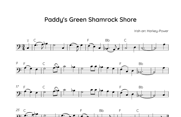 Paddy's Green Shamrock Shore (arr. Annie Harkey-Power)