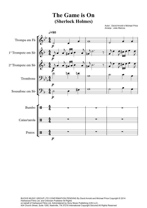 The Game Is On (arr. João Marcos Maciel)