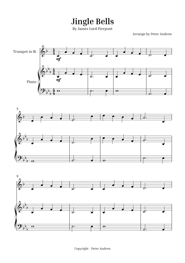 Jingle Bells (arr. Peter Andrew)