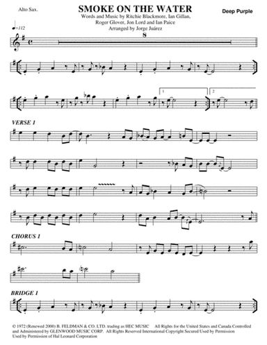 Smoke On The Water (arr. Jorge Juárez)