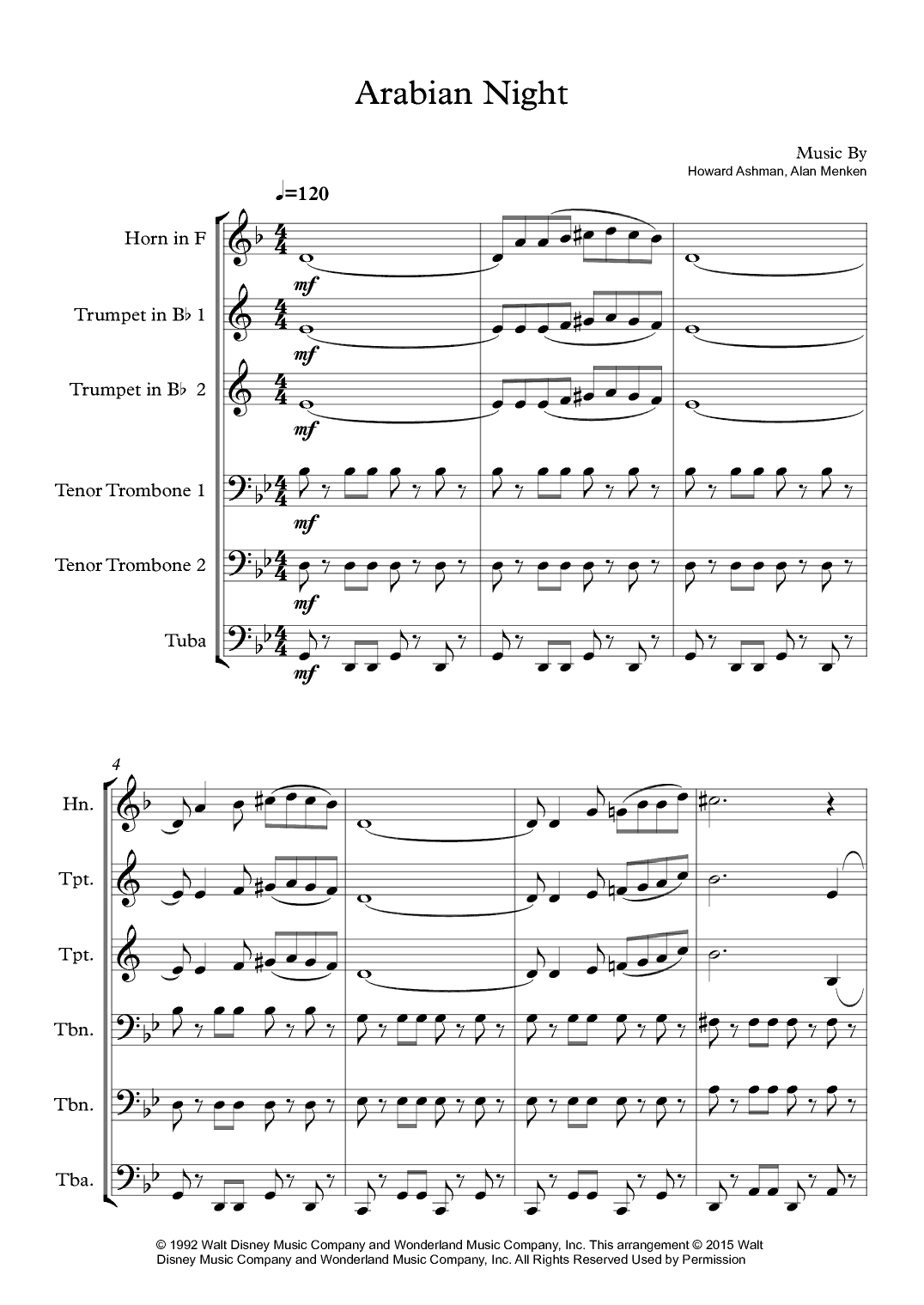 Arabian Nights (arr. João Marcos Maciel)