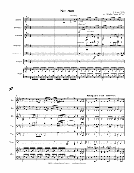 Nettleton - for organ, brass, and timpani (arr. Nicholas Palmer)