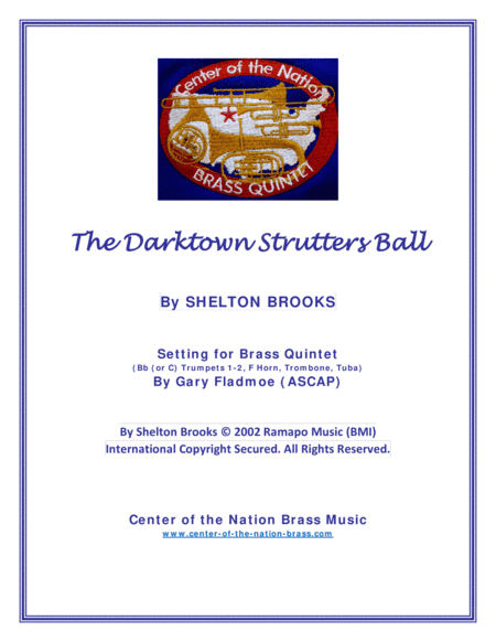The Darktown Strutters' Ball (arr. Gary Fladmoe (ASCAP))
