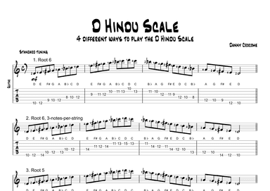 D Hindu Scale (4 Ways to Play)