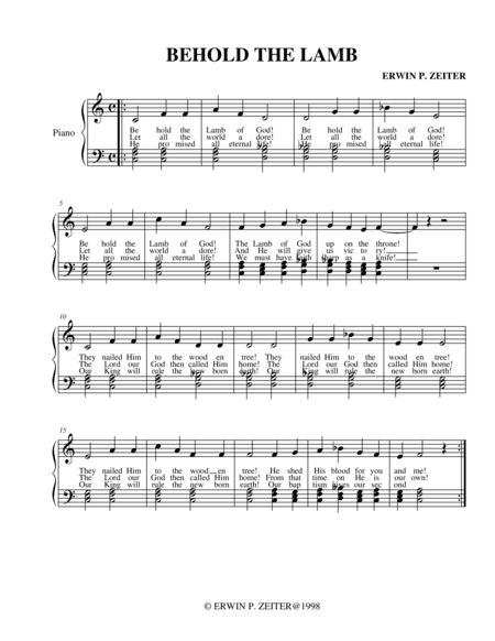 BEHOLD THE LAMB