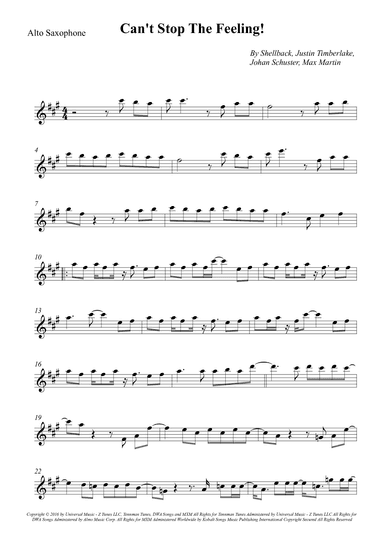 Can't Stop The Feeling! (arr. Wesley S. SIlva)