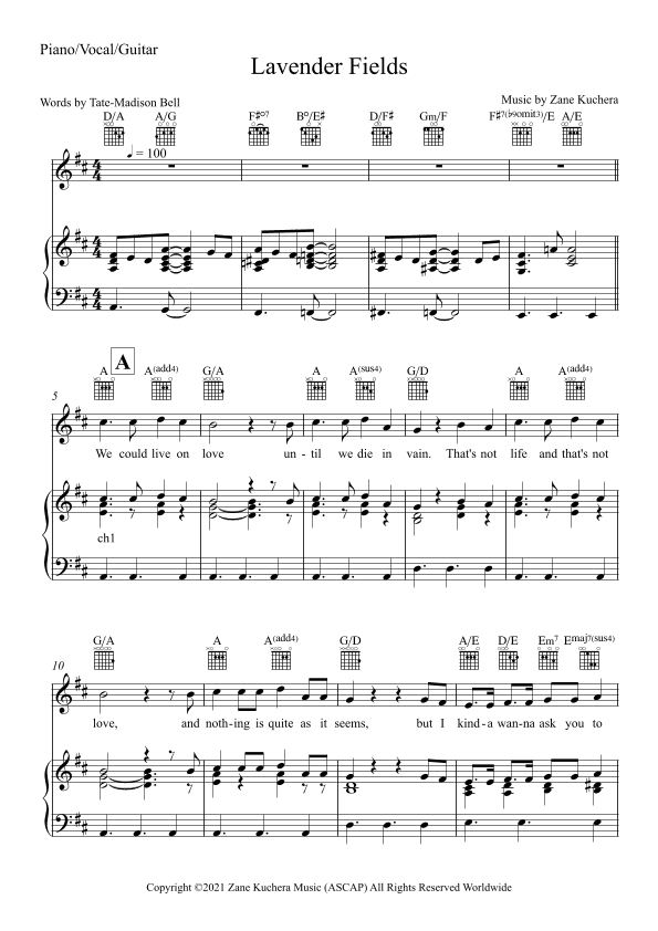 Lavender Fields (A Skeptic's Love Song)