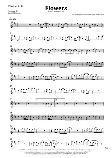 Flowers (arr. Daniel Nakamura)