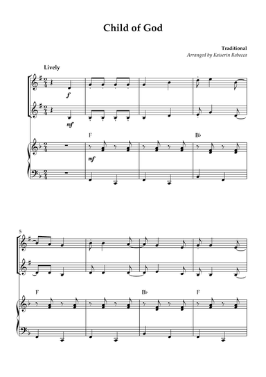 Child of God (arr. Kaiserin Rebecca)