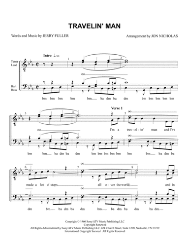 Travelin' Man (arr. Jon Nicholas)