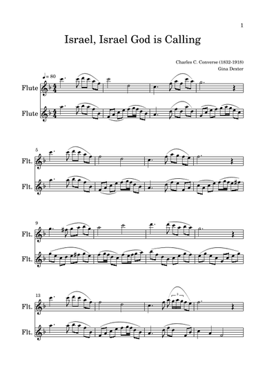 BEST VERSION Israel Israel God is Calling (arr. Gina Dexter)
