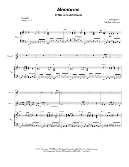 Memories (arr. Stephen DeCesare)