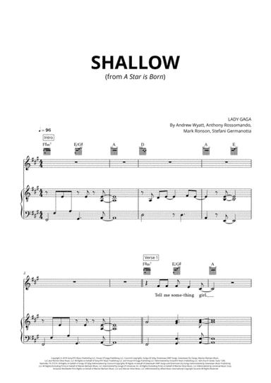 Shallow (arr. Cadenza Editions)