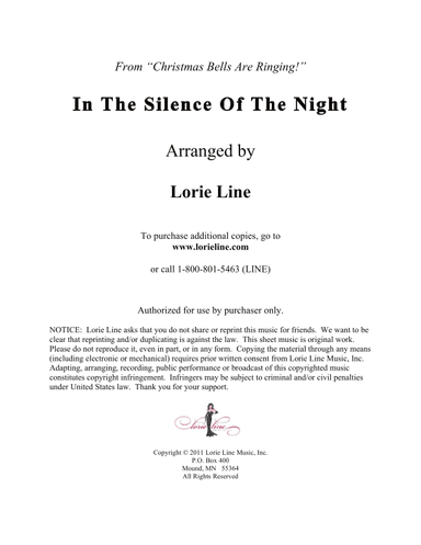 In The Silence Of The Night (arr. Lorie Line)