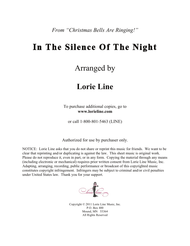 In The Silence Of The Night (arr. Lorie Line)