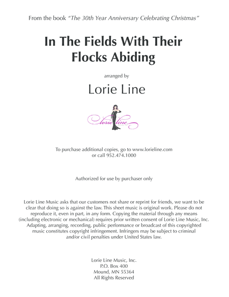 In The Fields With Their Flocks Abiding (arr. Lorie Line)