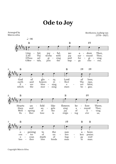 Ode to Joy (arr. Márcio Silva)