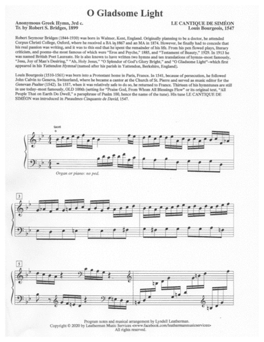 O Gladsome Light (arr. Lyndell Leatherman)