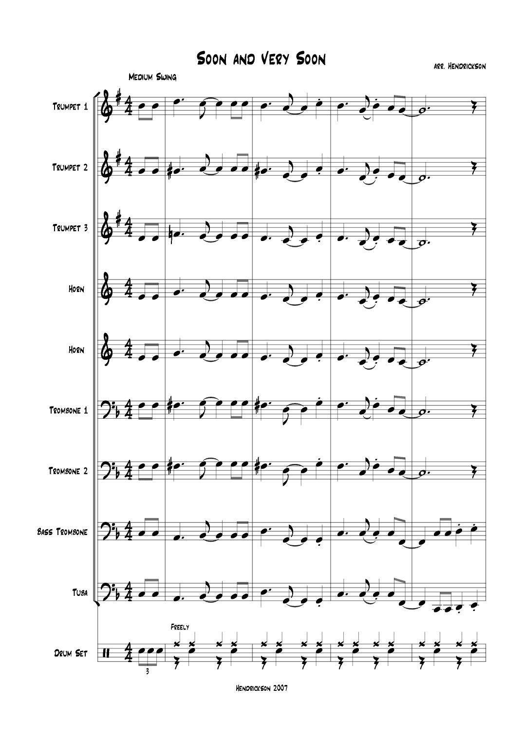 Soon And Very Soon (arr. Robert Hendrickson)