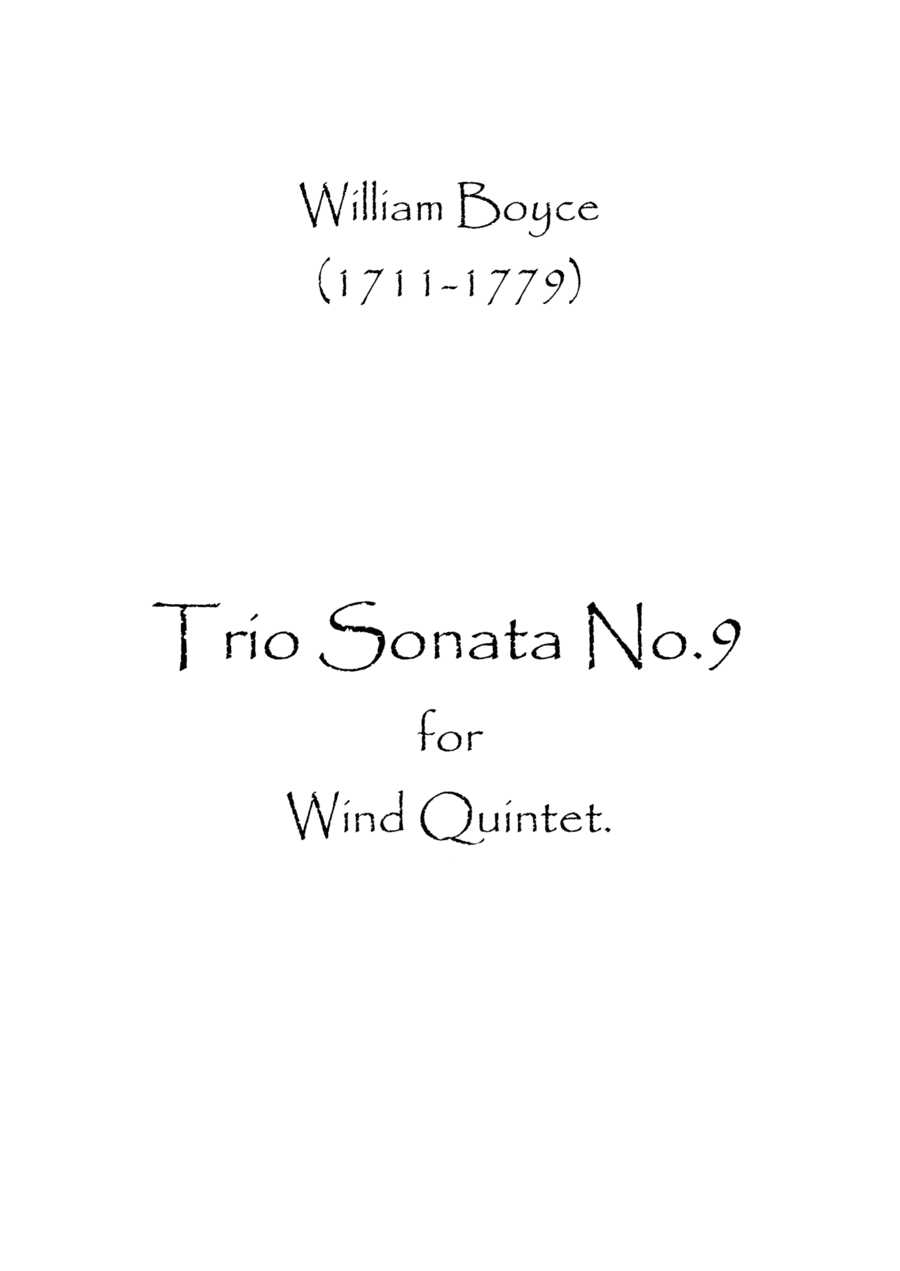 Trio Sonata No.9 (arr. Spence Bundy)